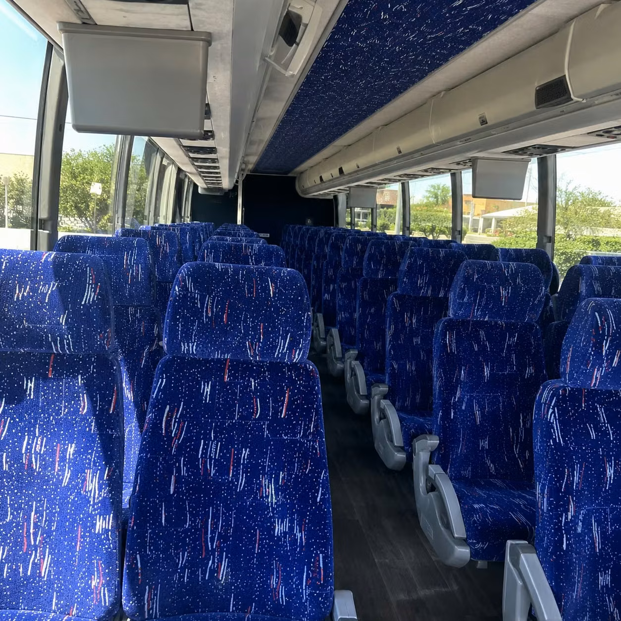 miami charter bus interior