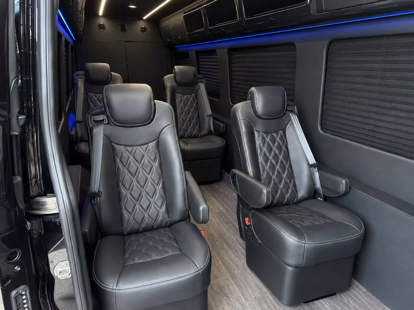 sprinter van with driver inside